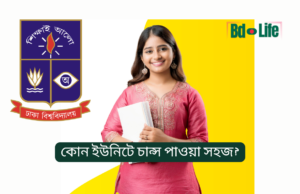 কোন ইউনিটে চান্স পাওয়া সহজ? ঢাবি ভর্তি ২০২৬ বাস্তব চিত্র কোন ইউনিটে চান্স পাওয়া সহজ – ঢাবি ইউনিটভিত্তিক প্রতিযোগিতা বিশ্লেষণ