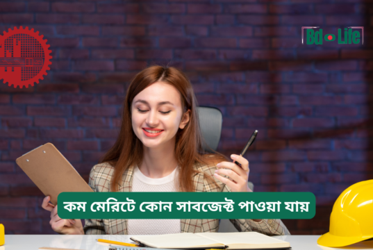 কম মেরিটে কোন সাবজেক্ট পাওয়া যায় ২০২৬-২৭ কম মেরিটে কোন সাবজেক্ট পাওয়া যায় – বাস্তব গাইড